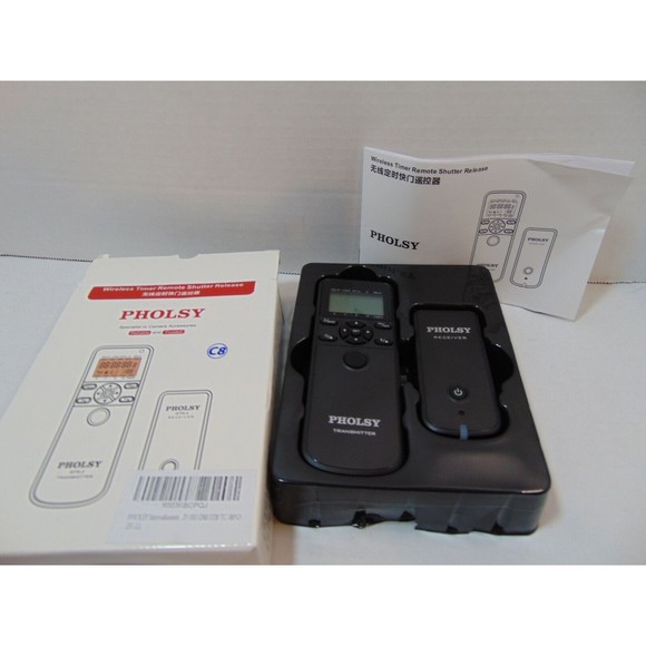 PHOLSY Wireless Timer Remote Shutter Release C8 -Open Box No cable - Picture 4 of 10